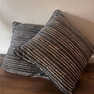 Blue and Cream Throw Pillows